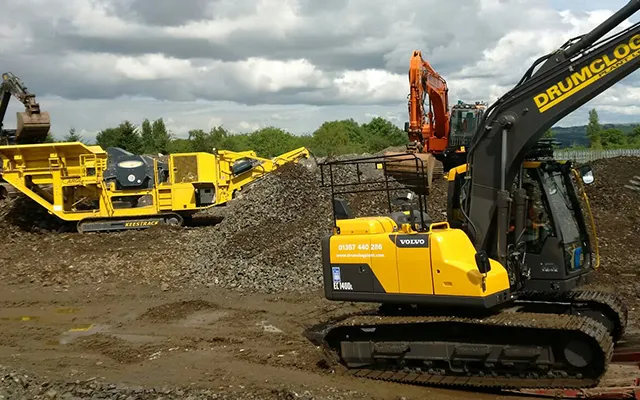 Sand, stone and aggregates at the Drumclog Plant quarry near Strathaven